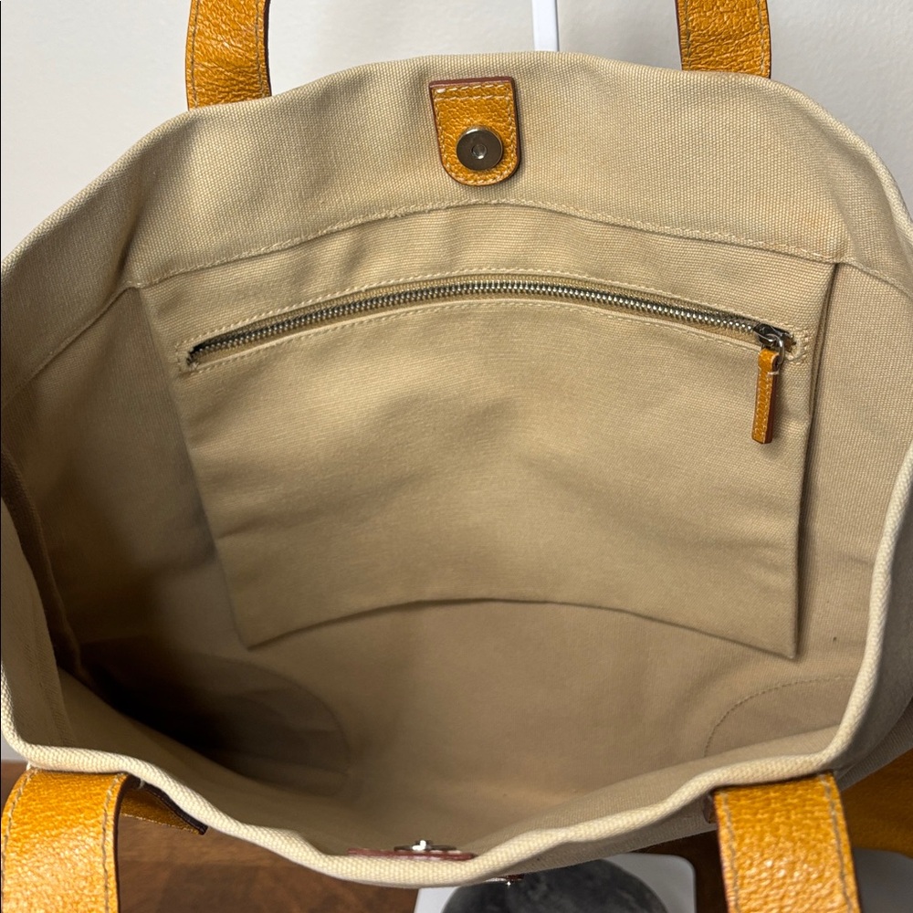 PRADA Canapa Cinghale Trimmed COLORBLOCK Tote - Picture 9 of 15